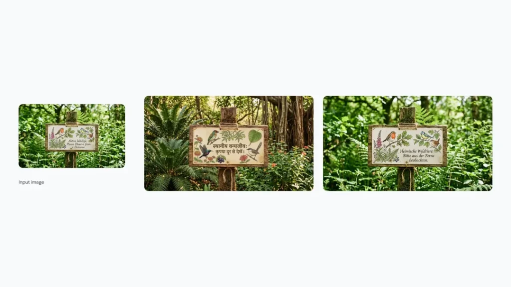 Localized "Native Wildlife" sign